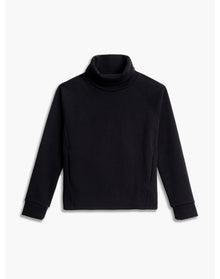 Women | Hybrid Fleece Funnel Neck | Black