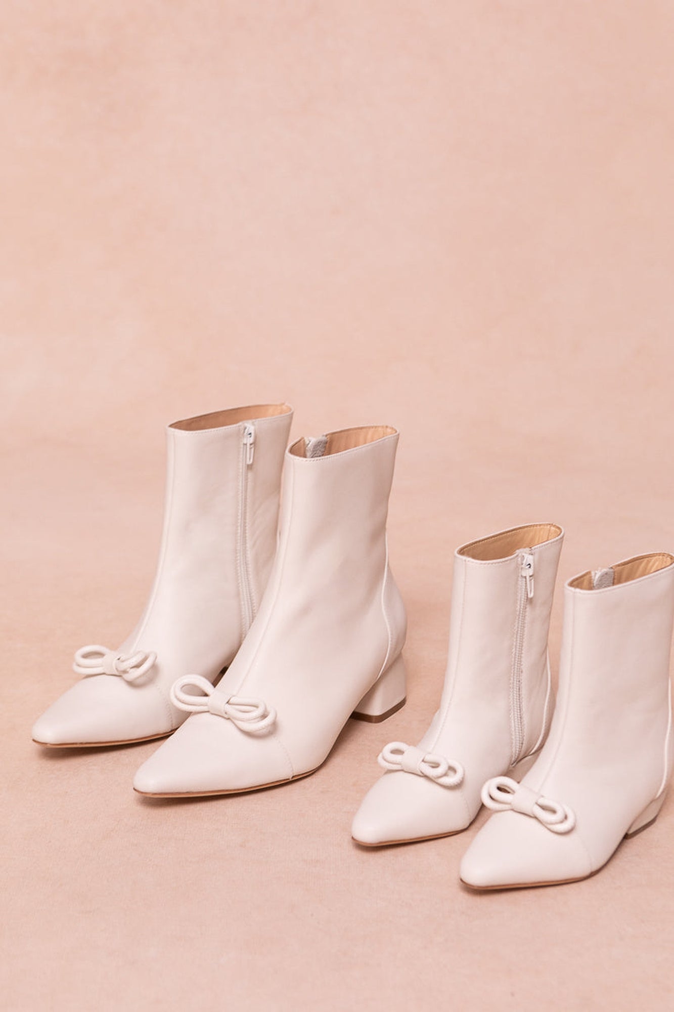 Women | Ivy Bow Ankle Boot | White