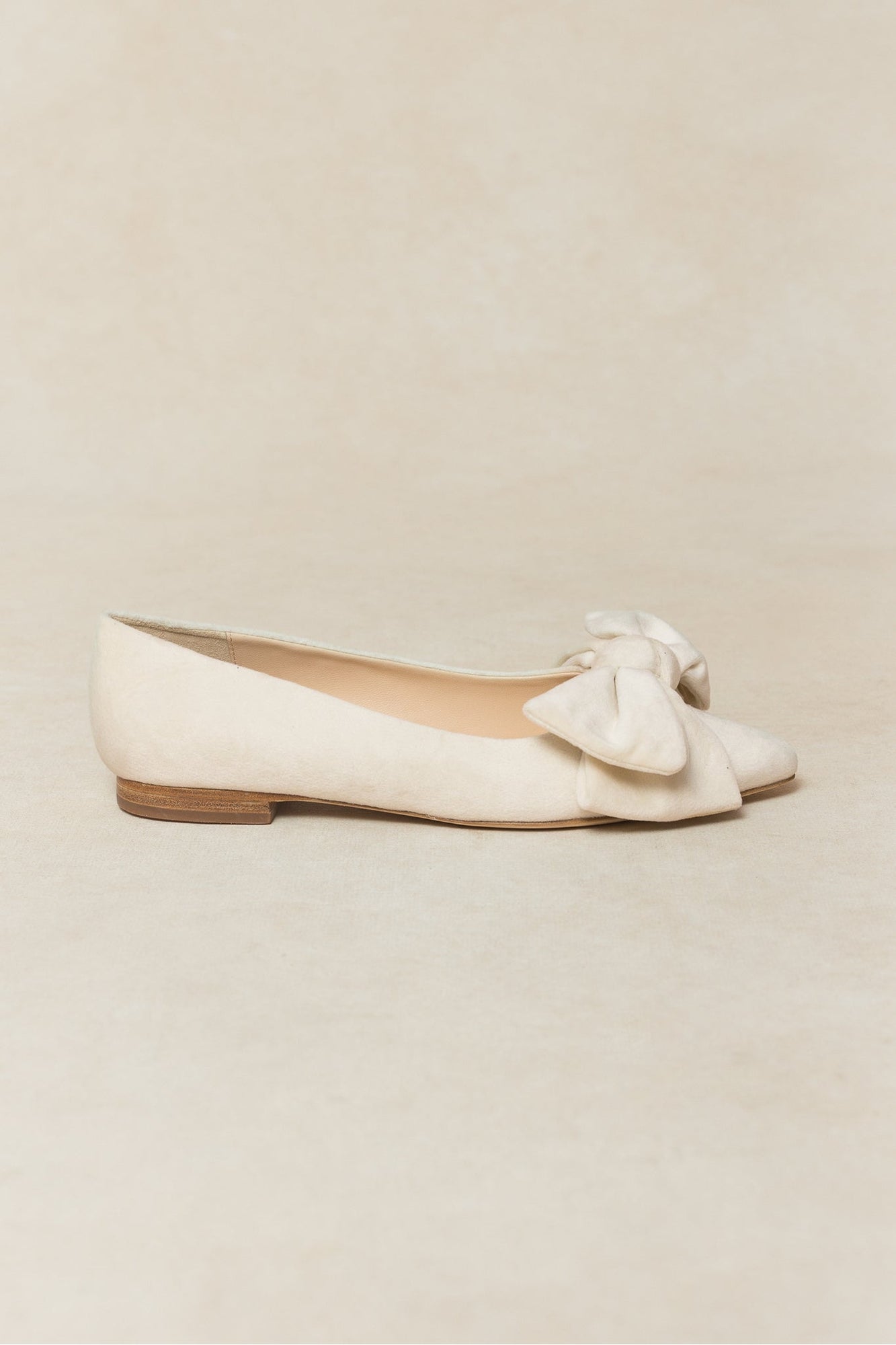 Women | Ivy Bow Flat | Cream