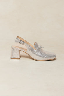 Women | Ivy Bow Loafer | Silver