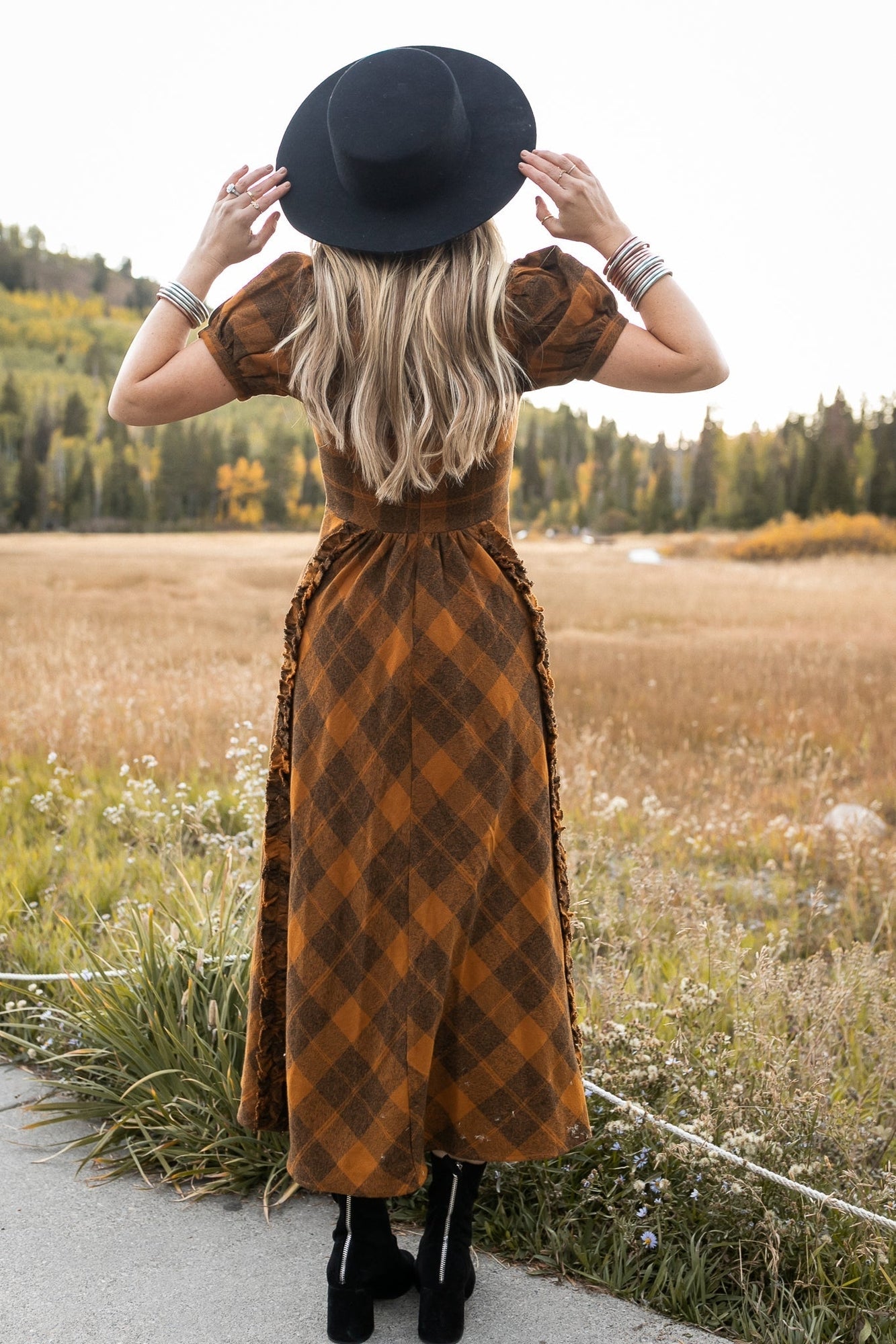 Women | Kimball Dress | Brown x Plaid