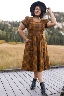 Women | Kimball Dress | Brown x Plaid