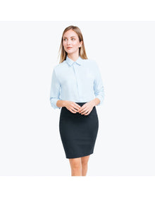 Women | Kinetic Pencil Skirt | Navy