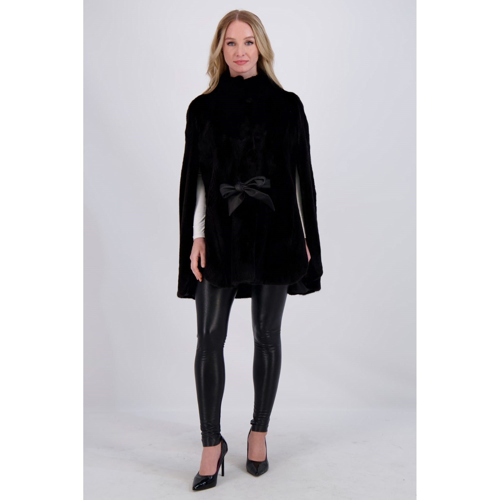 Women | Mink Cape, Leather Belt | Blackglama