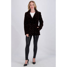 Women | Mink Jacket With Crystals | Brown