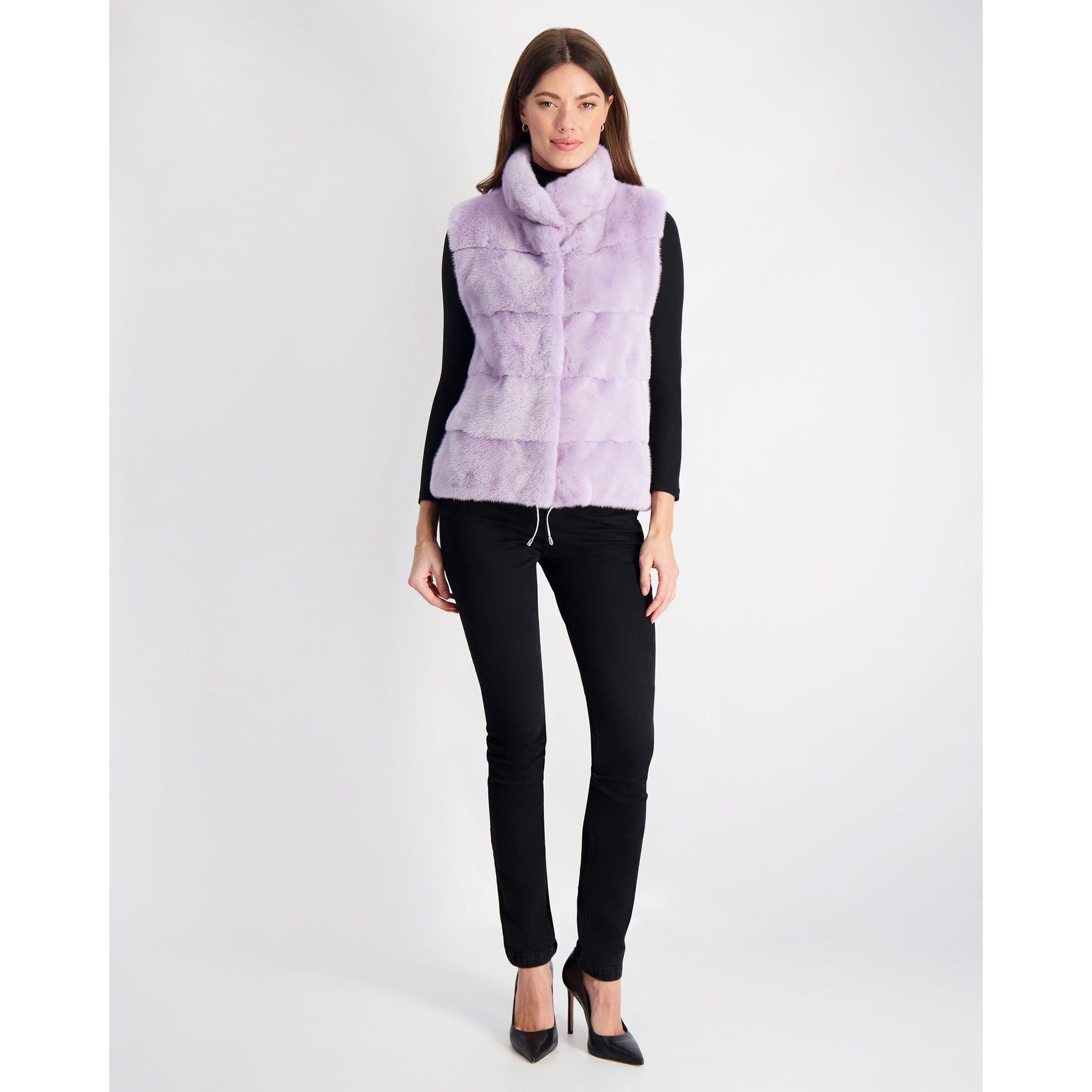 Women | Mink Vest | Violet