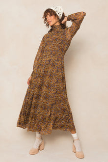 Women | Payton Dress | Brown x Multi