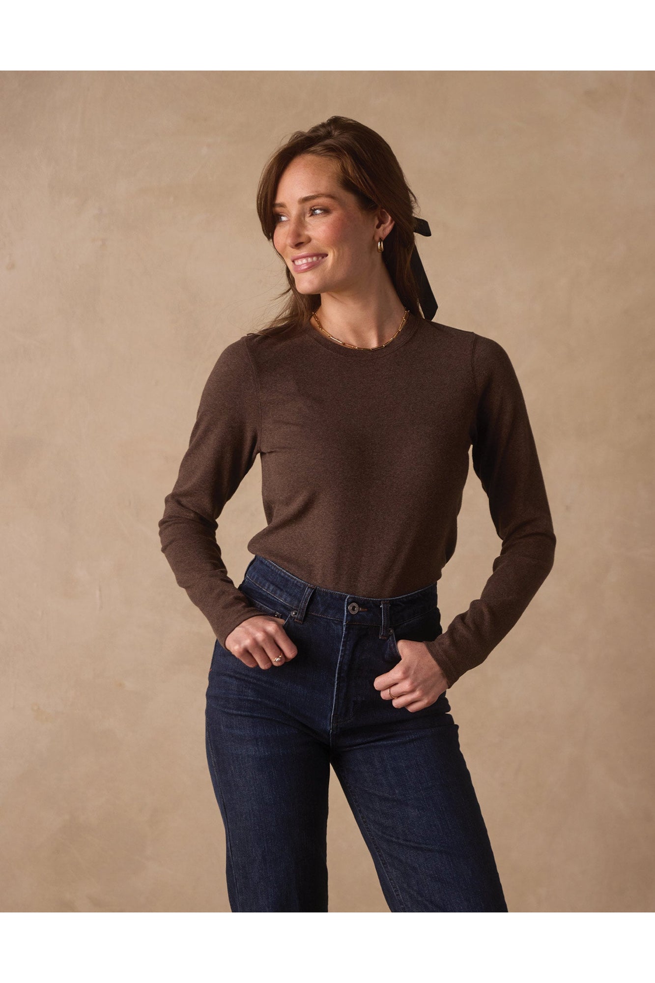 Women | Puremeso Everyday Crewneck | Java