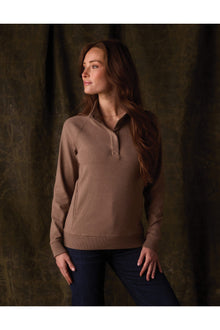 Women | Puremeso Weekend Snap Pullover | Taupe