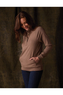 Women | Puremeso Weekend Snap Pullover | Taupe