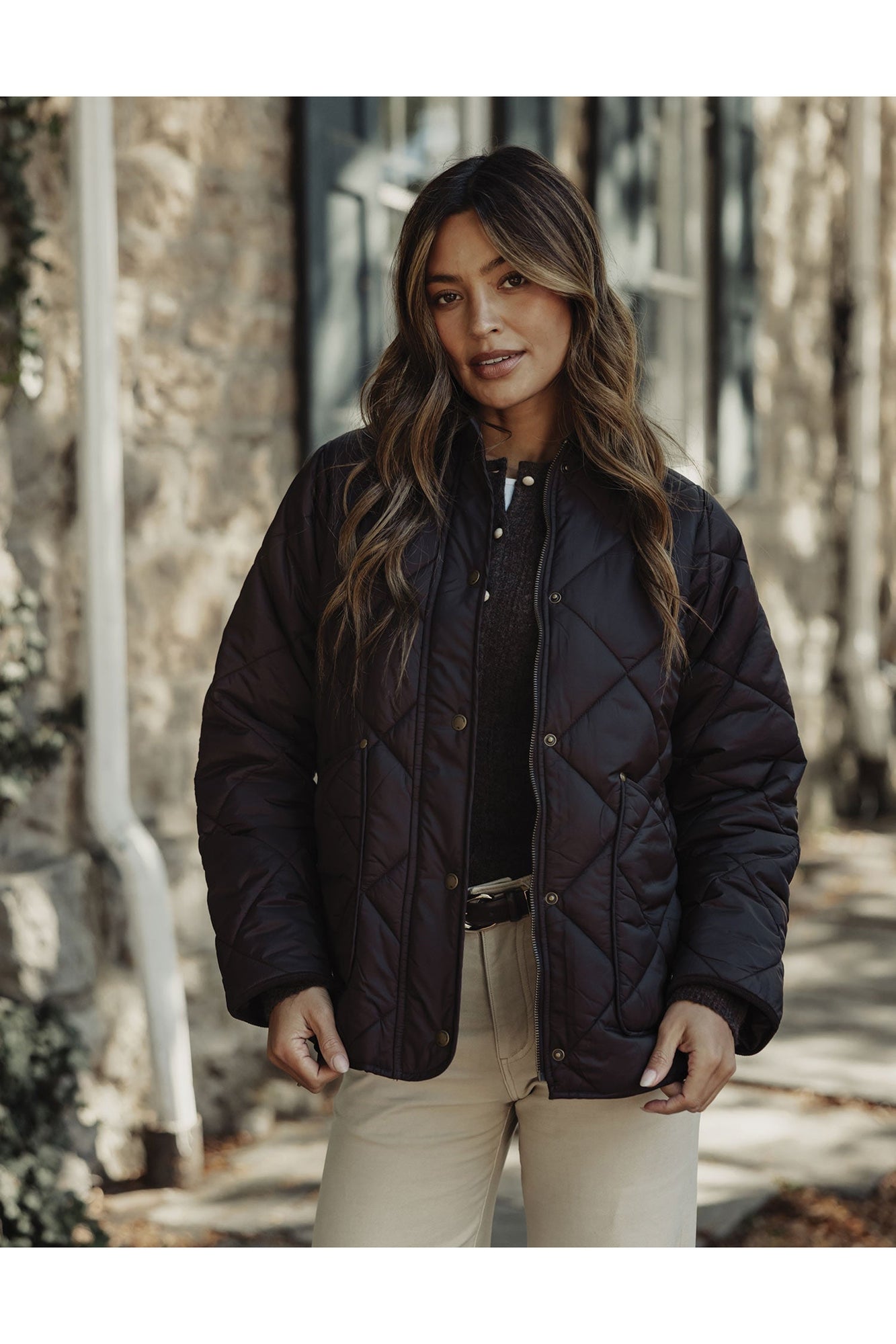 Women | Quilted Liner Jacket | Chestnut