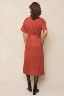 Women | Rory Suede Dress | Red