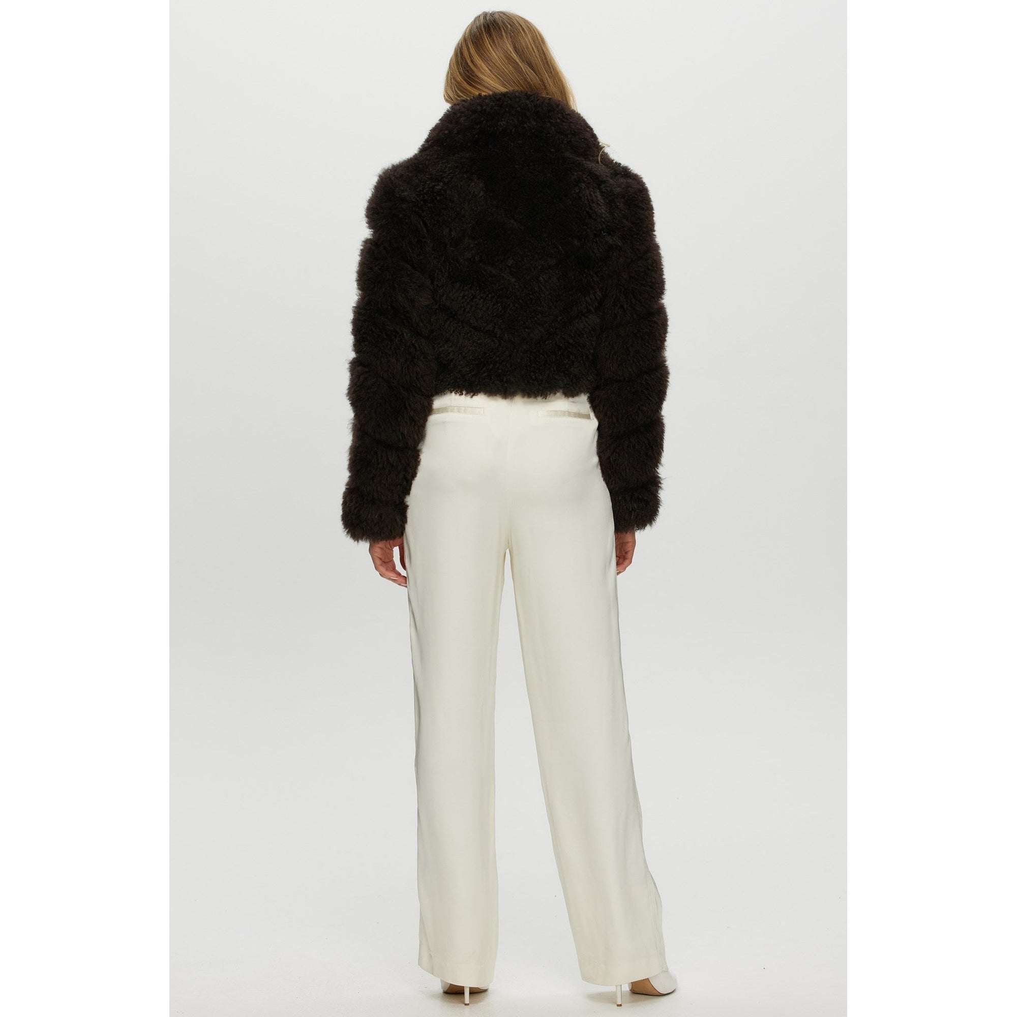 Women | Select Cashmere Goat Bolero | Brown