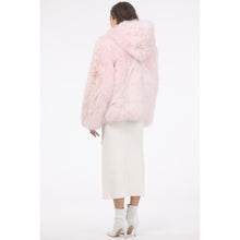 Women | Select Lamb Hooded Jacket | Pink