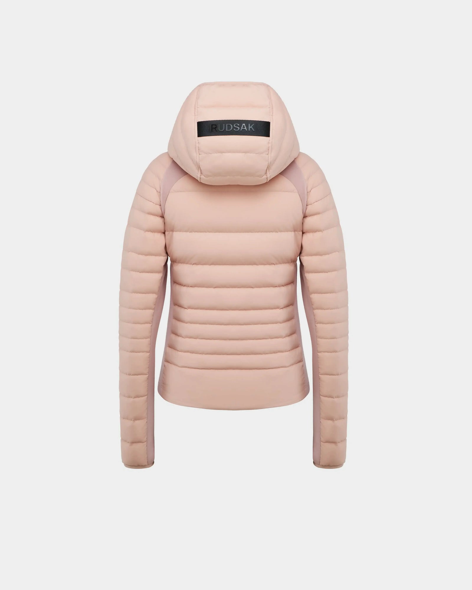 The Rudsak LENA - L124005 Soft Pink is a womens hooded down jacket, featuring a stylish quilted design for warmth and comfort.
