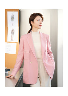 Wool Blazer | Pink