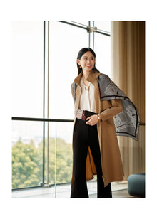Wool Trench Dress | Khaki