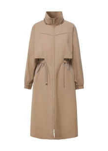 Wool Trench Dress | Khaki