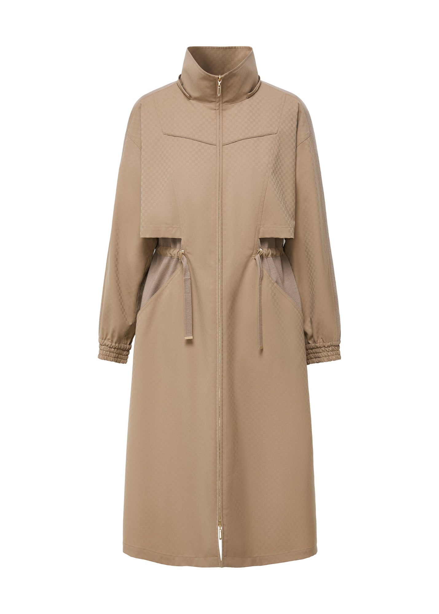 Wool Trench Dress | Khaki