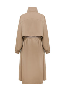 Wool Trench Dress | Khaki