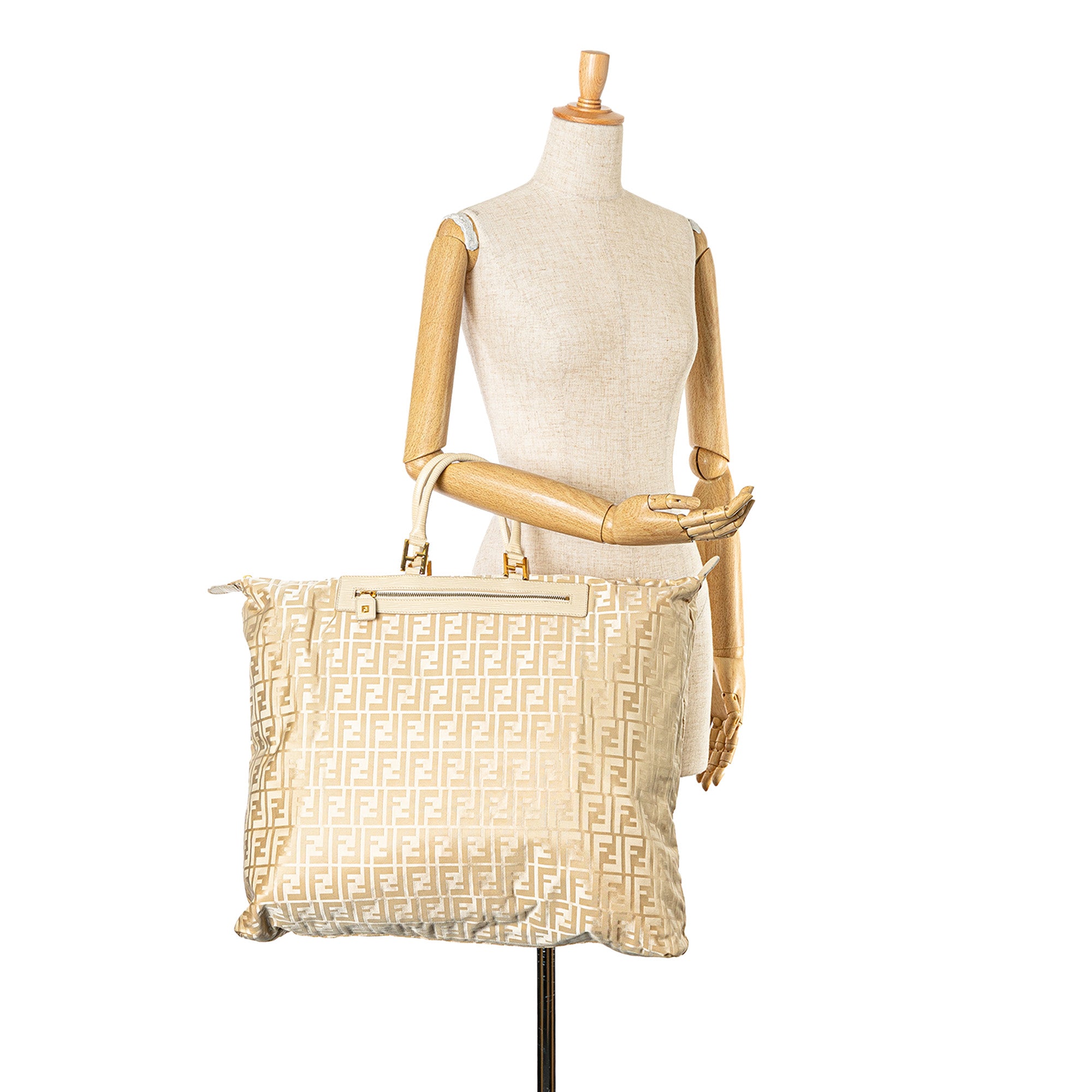 Fendi | Pre-Owned Zucca Nylon Travel Bag | Brown
