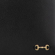 Gucci | Pre-Owned Leather Horsebit 1955 Zip Clutch | Black