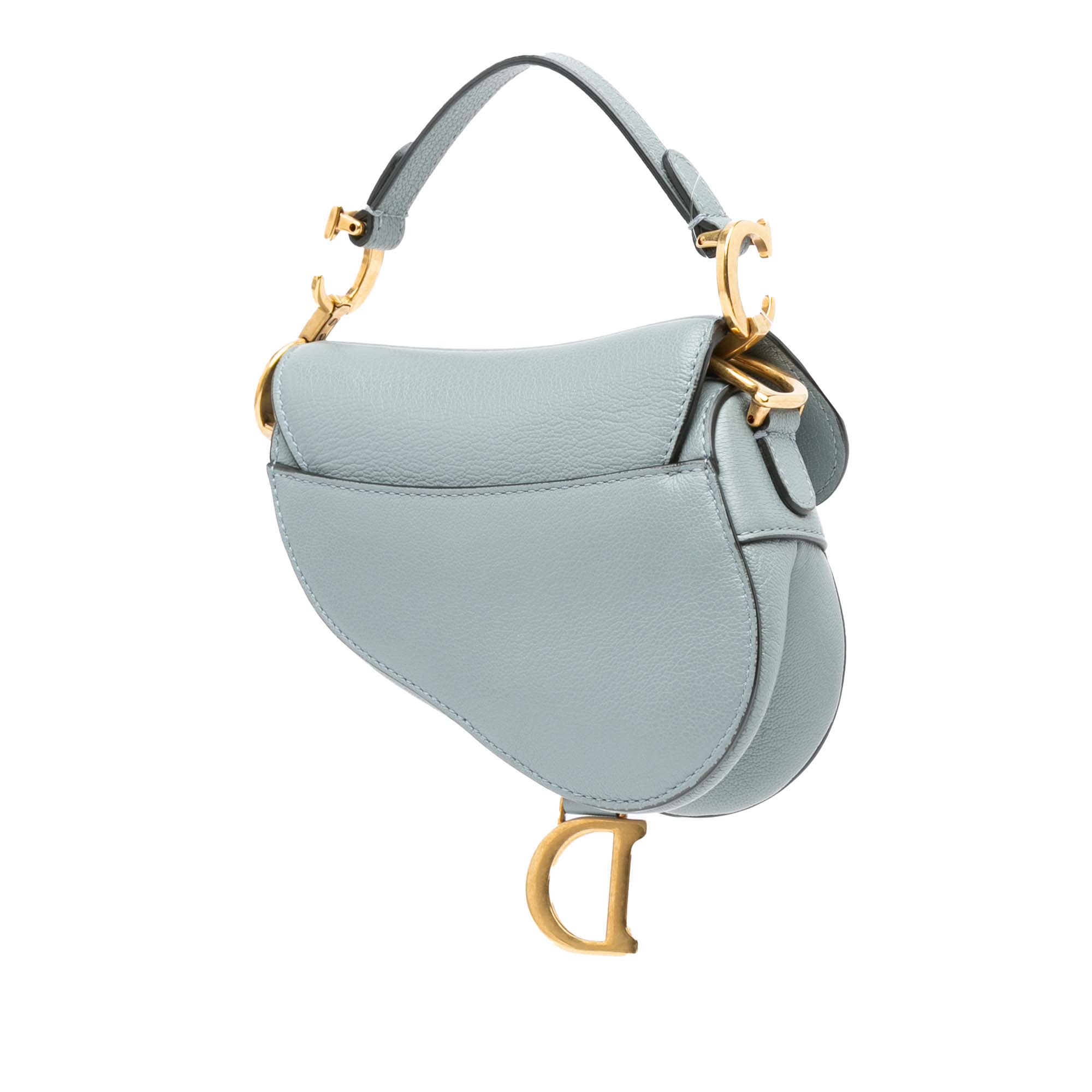 Dior | Pre-Owned Micro Leather Saddle | Blue