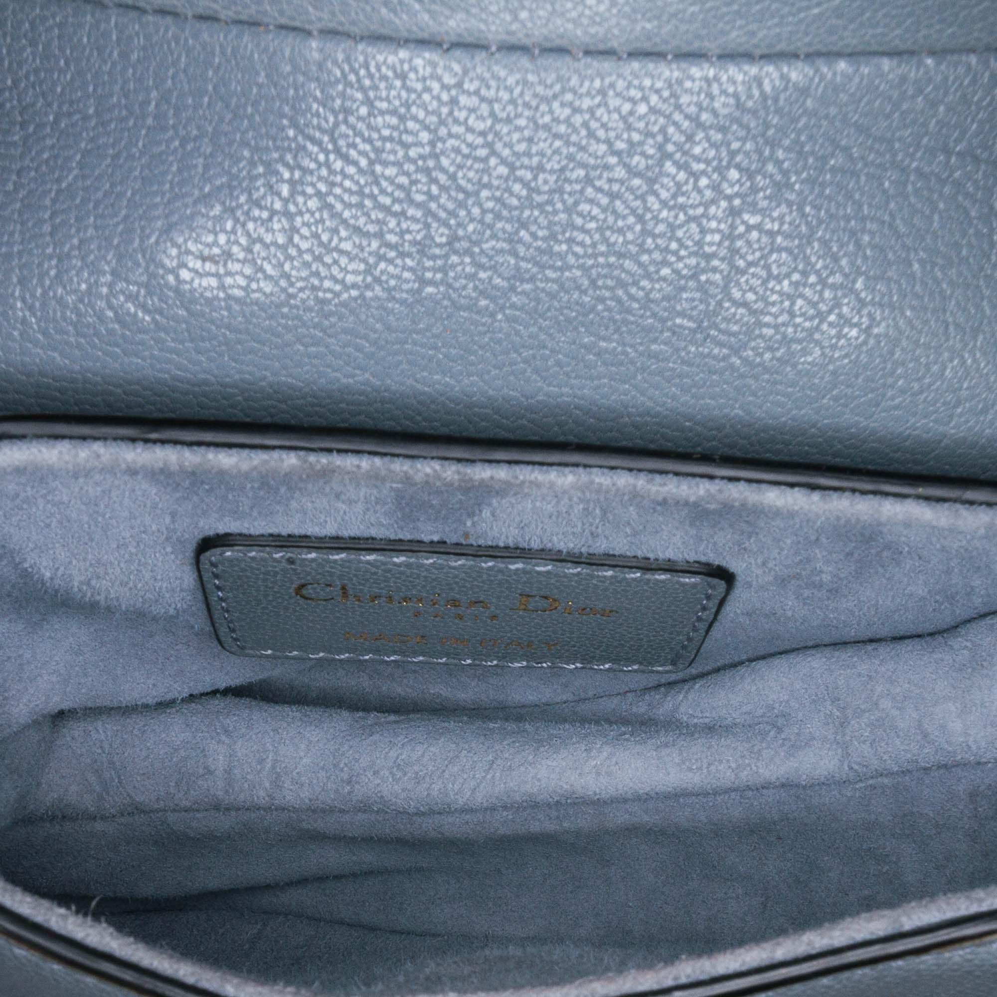 Dior | Pre-Owned Micro Leather Saddle | Blue