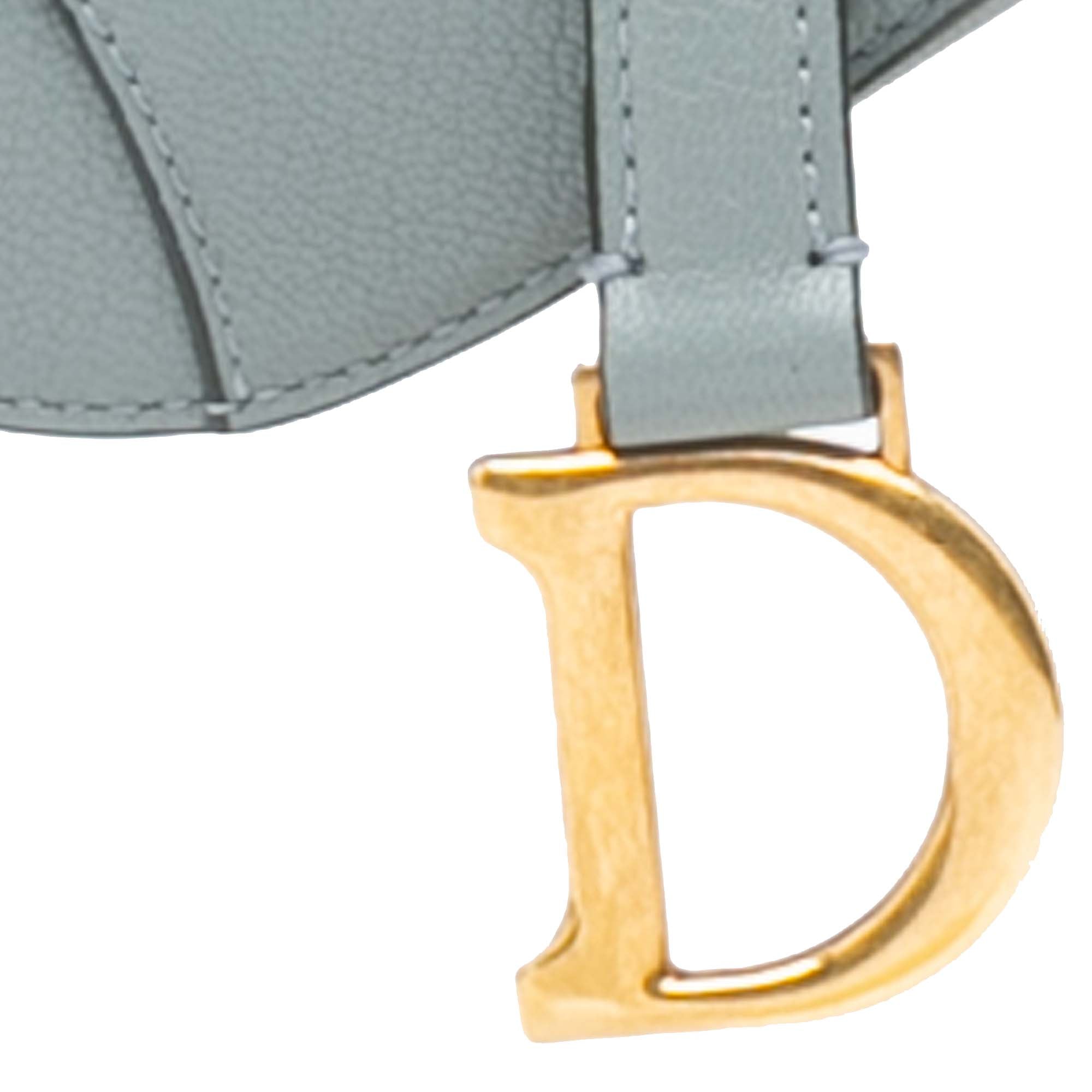 Dior | Pre-Owned Micro Leather Saddle | Blue