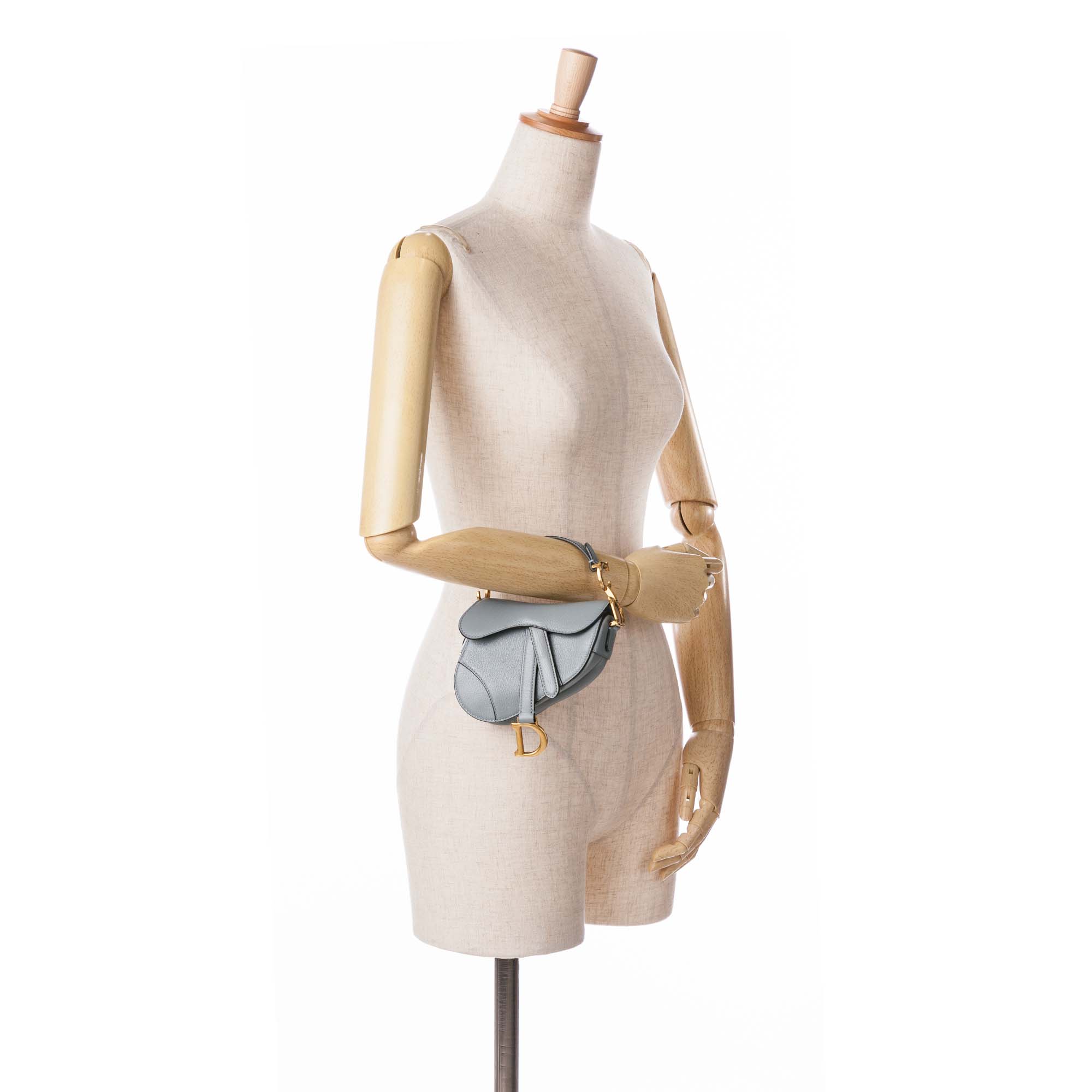 Dior | Pre-Owned Micro Leather Saddle | Blue
