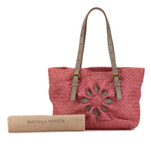 Bottega Veneta | Pre-Owned Intrecciato Marquise Flower Tote | Pink