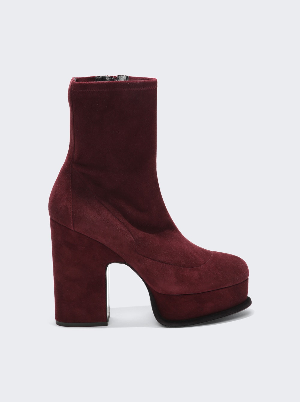 Women | Pierre Hardy | Tina Heeled Ankle Boot | Burgundy