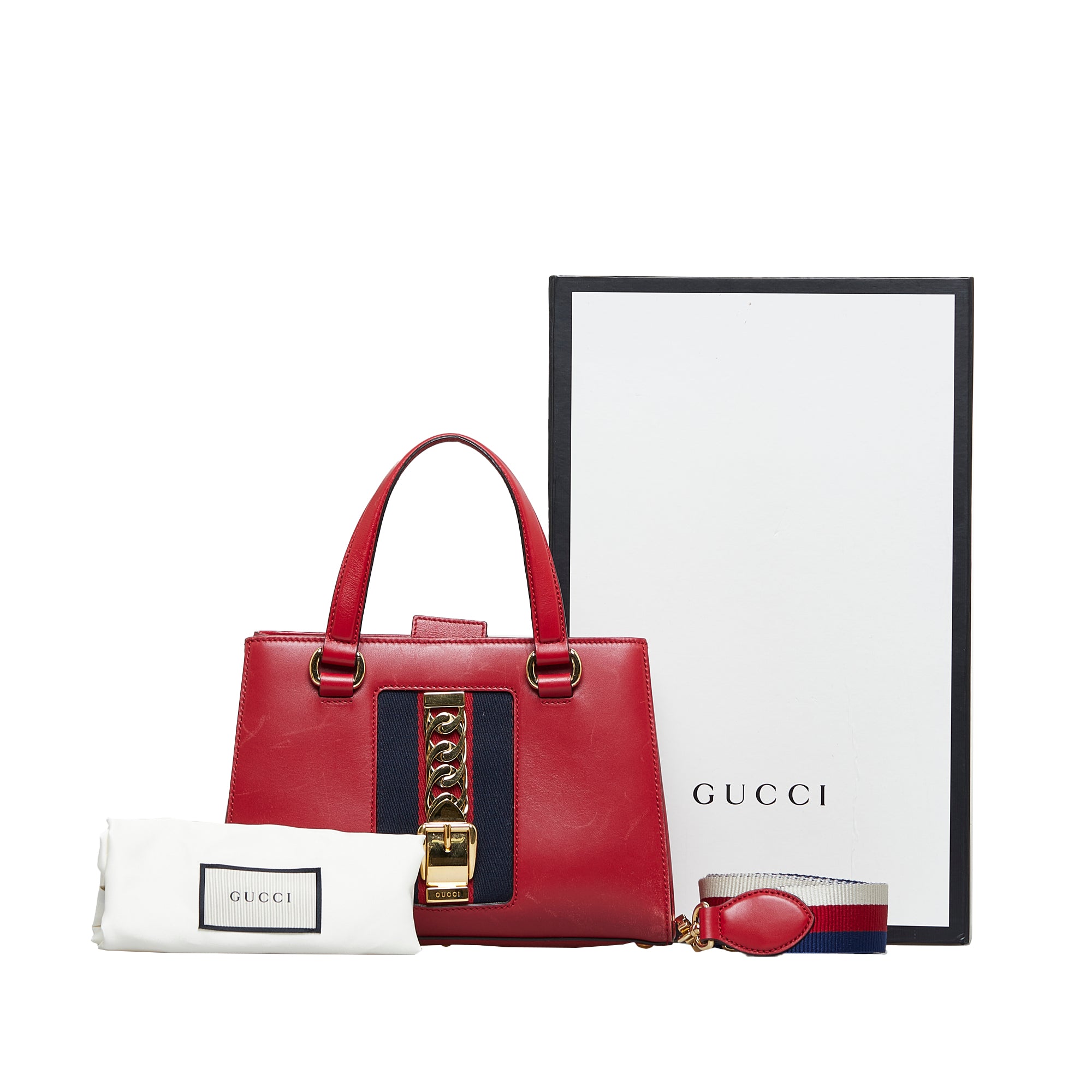 Gucci | Pre-Owned Sylvie Web Top Handle Satchel | Red