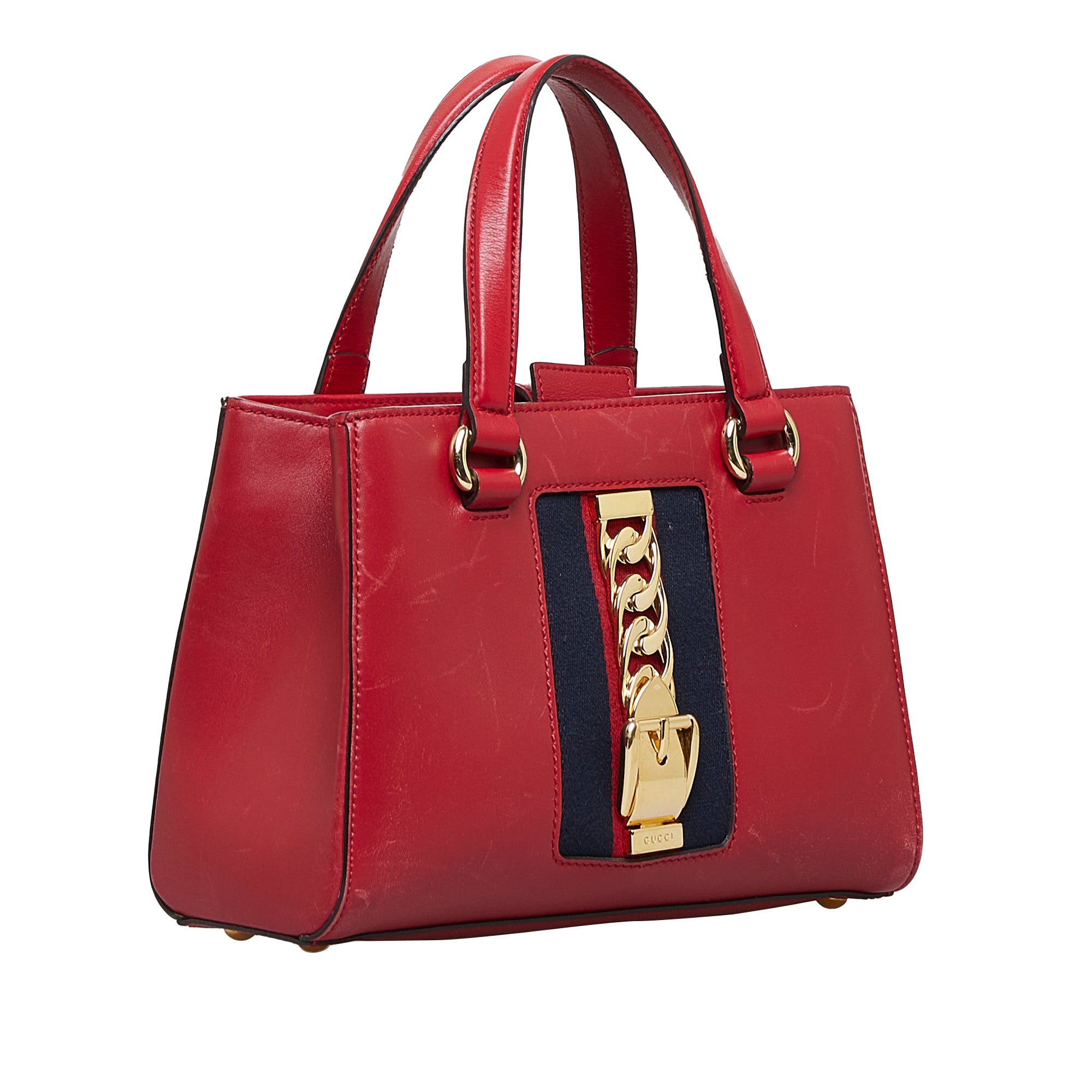 Gucci | Pre-Owned Sylvie Web Top Handle Satchel | Red