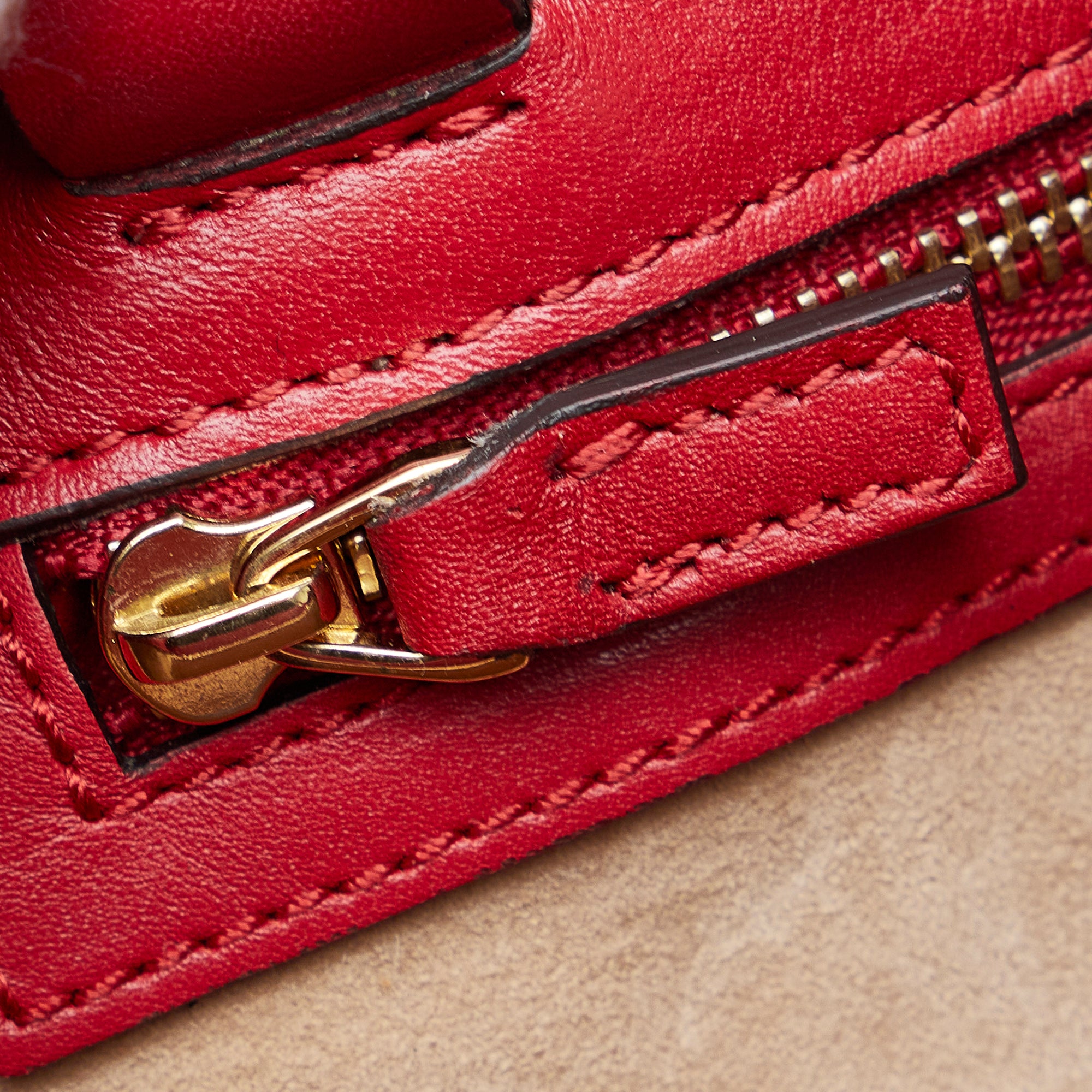 Gucci | Pre-Owned Sylvie Web Top Handle Satchel | Red