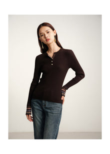 Yak Wool Ethnic Style Pullover | Brown