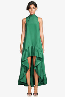 ONE33 SOCIAL | The Yolanda Green High-Low Maxi Gown | Green