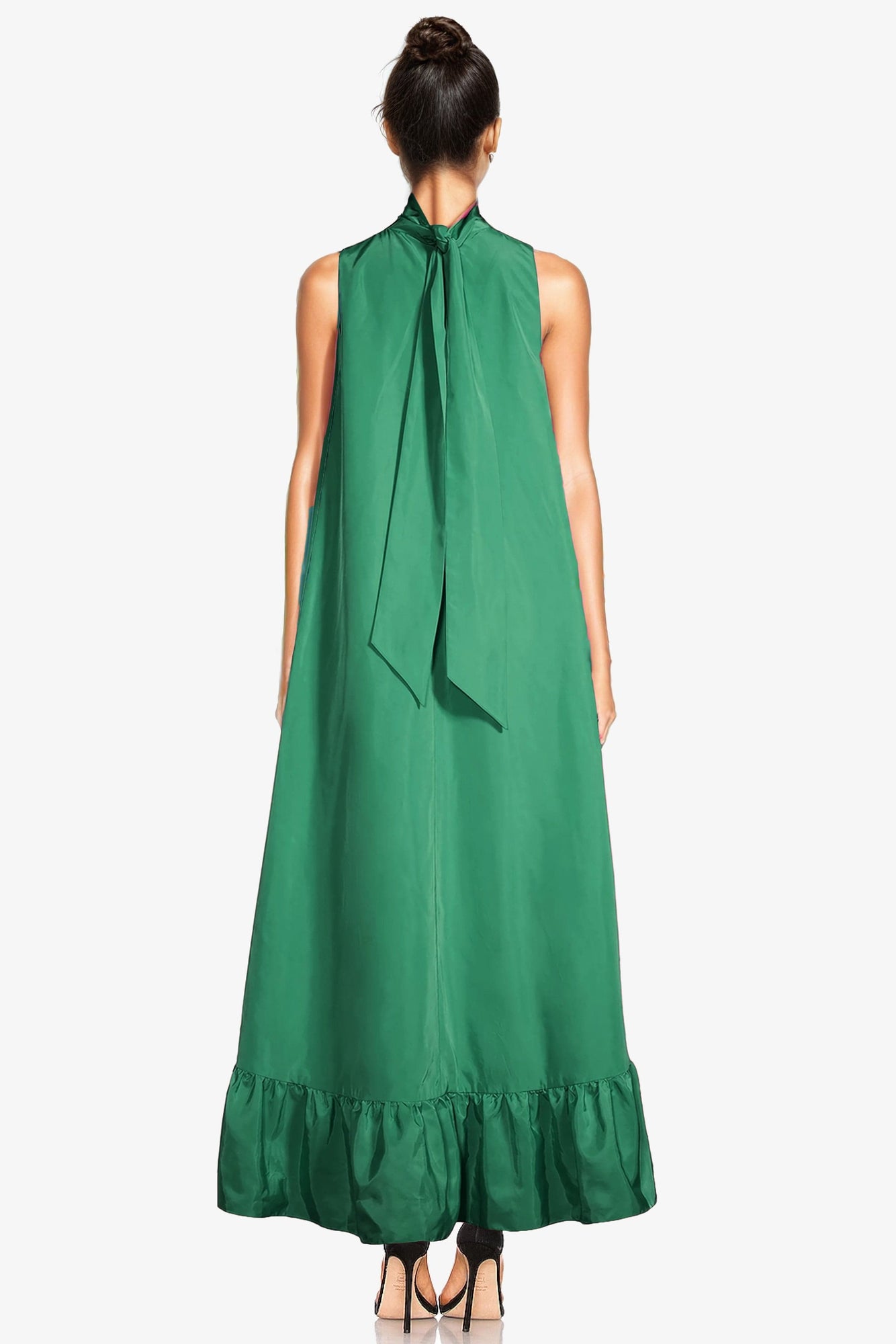 ONE33 SOCIAL | The Yolanda Green High-Low Maxi Gown | Green