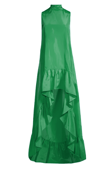 ONE33 SOCIAL | The Yolanda Green High-Low Maxi Gown | Green
