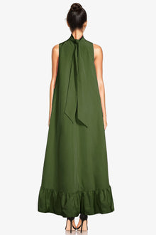 ONE33 SOCIAL | The Yolanda Olive High-Low Maxi Gown | Olive