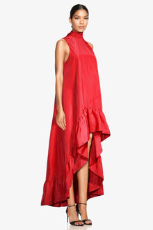 ONE33 SOCIAL | The Yolanda Red High-Low Maxi Gown | Red