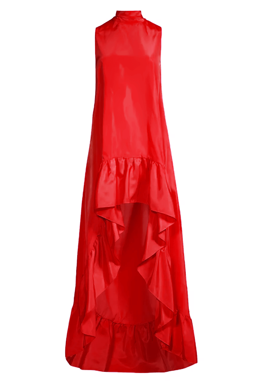 ONE33 SOCIAL | The Yolanda Red High-Low Maxi Gown | Red
