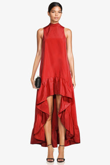 ONE33 SOCIAL | The Yolanda Red High-Low Maxi Gown | Red