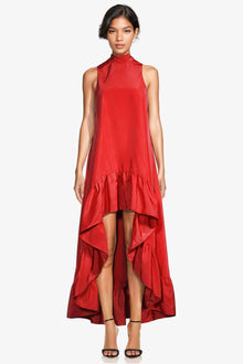 ONE33 SOCIAL | The Yolanda Red High-Low Maxi Gown | Red