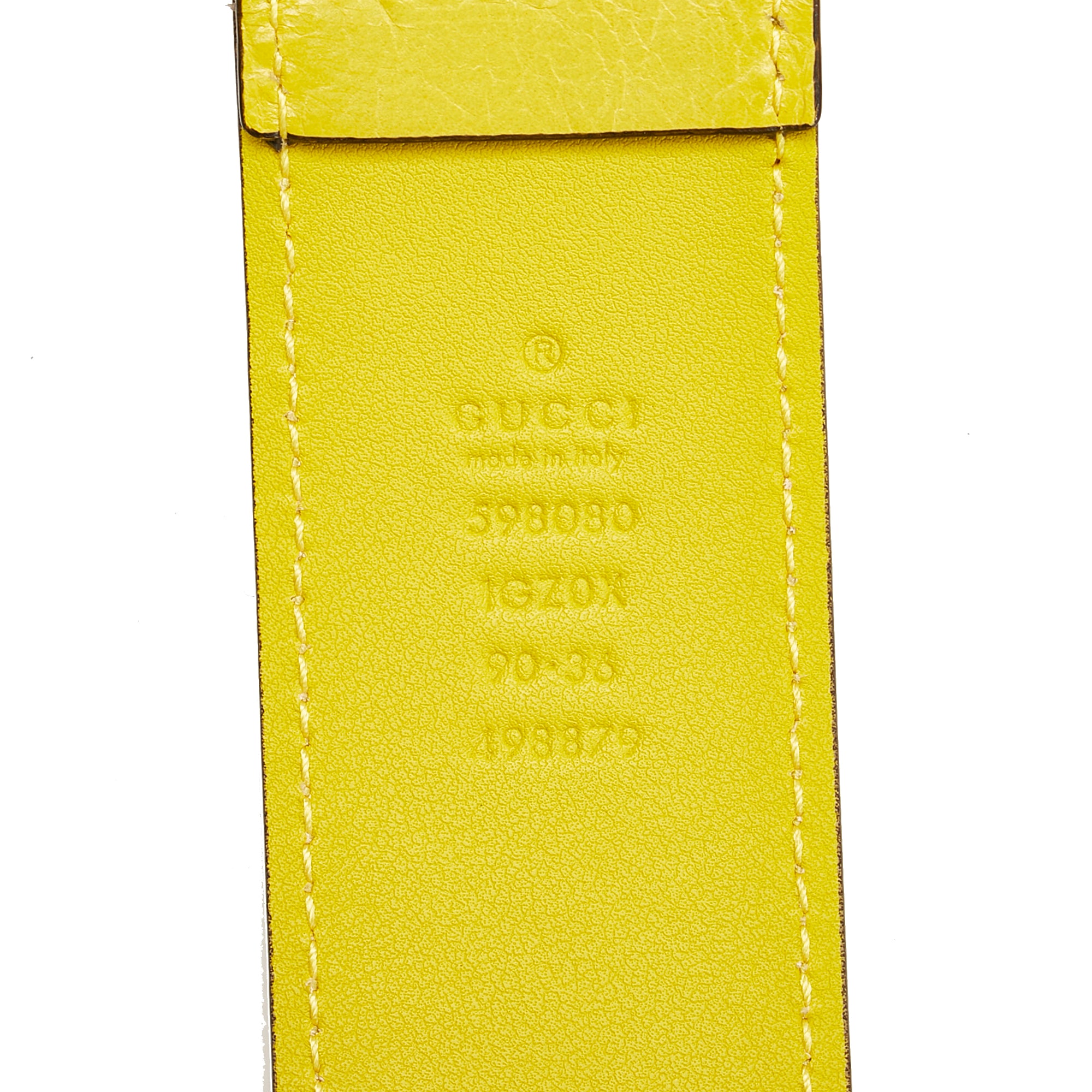 Gucci | Pre-Owned Interlocking G Morpheus Leather Belt Bag | YellowYellowYellow