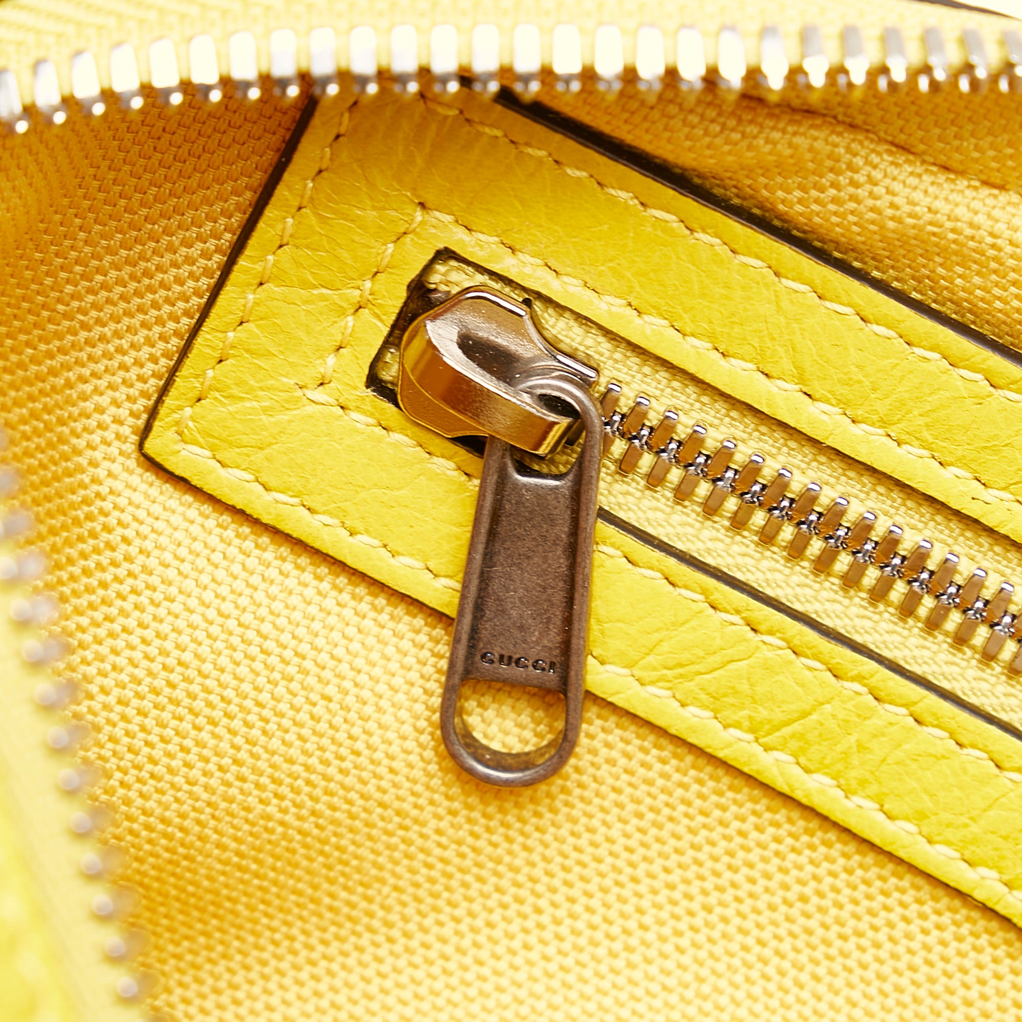 Gucci | Pre-Owned Interlocking G Morpheus Leather Belt Bag | YellowYellowYellow