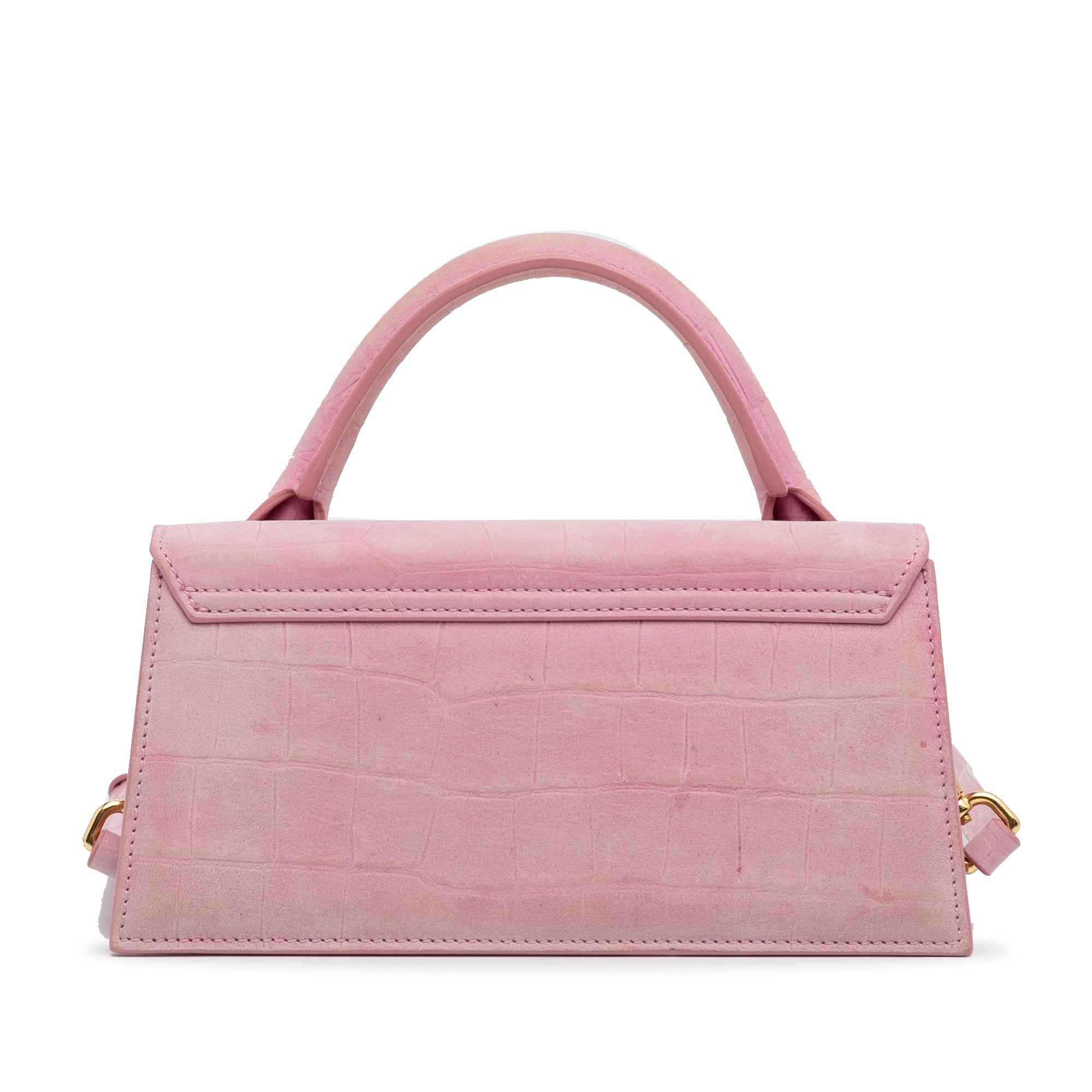 Jacquemus | Pre-Owned Suede Embossed Le Chiquito Long | Pink