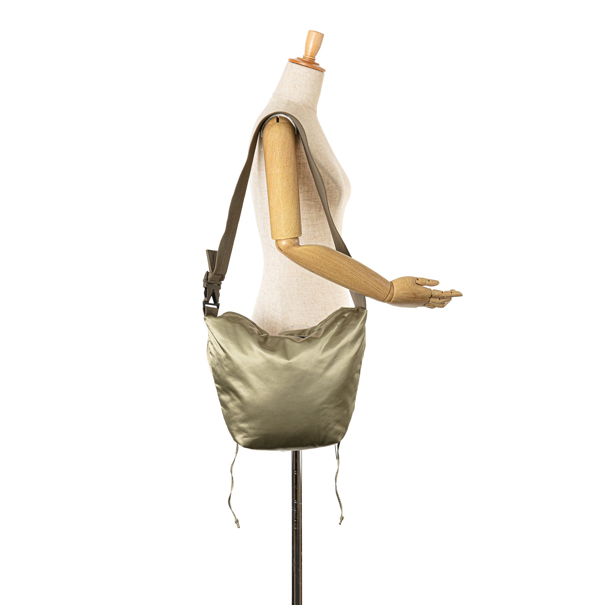 Bottega Veneta | Pre-Owned Satin Crossbody | Brown