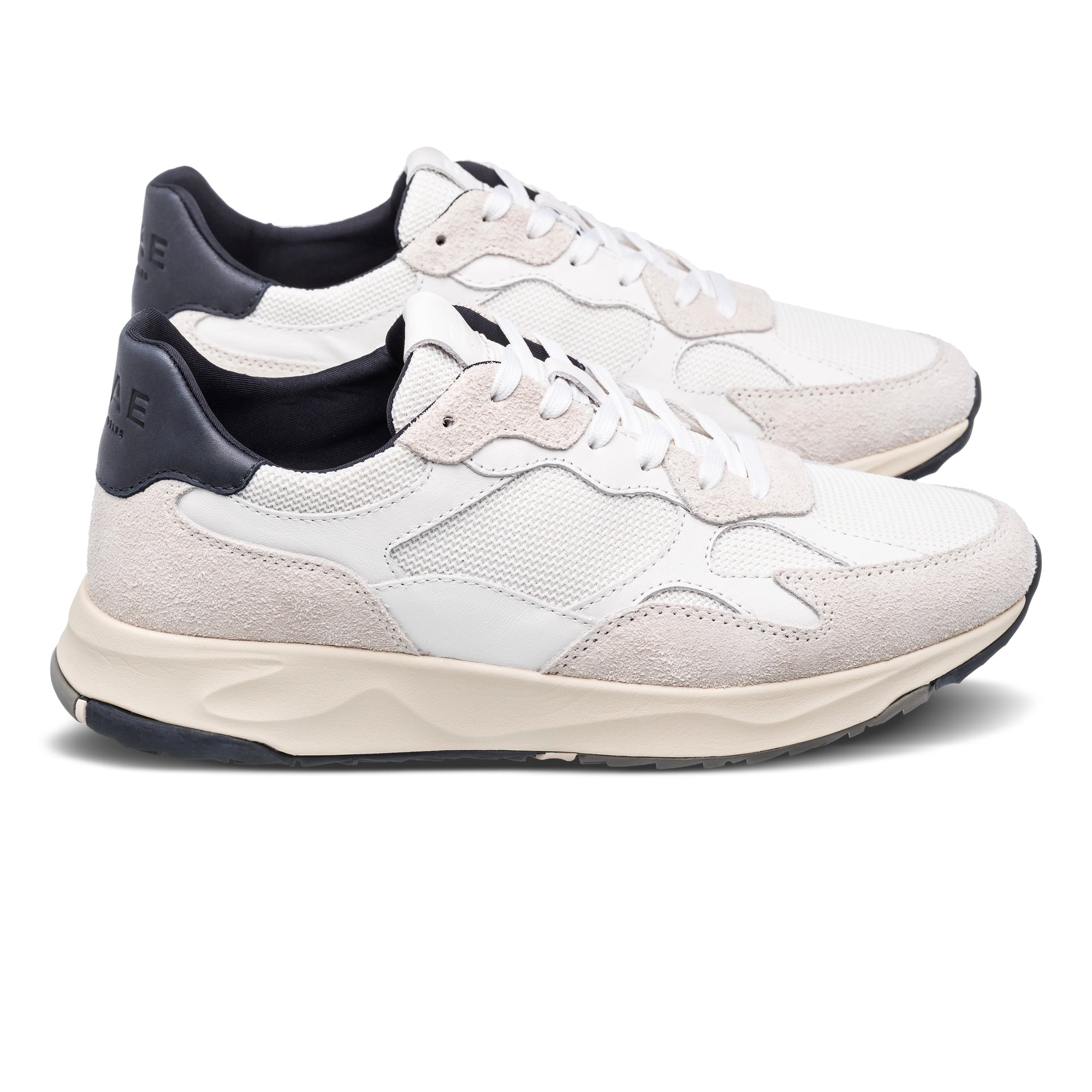 Womens | Zuma | White Leather Navy