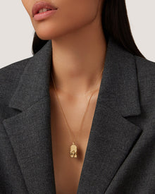 The Aries Zodiac Pendant Necklace | 14K Gold-Plated Steel